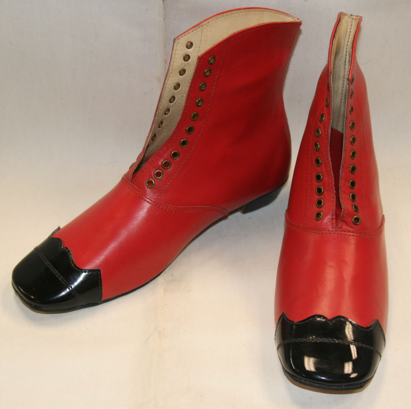 Red balmoral style shoe size 12